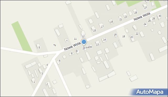 Nowa Wola, Nowa Wola, 10, mapa Nowa Wola