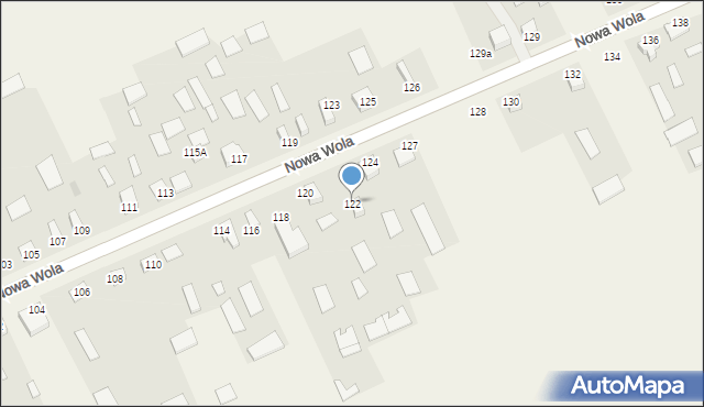 Nowa Wola, Nowa Wola, 122, mapa Nowa Wola
