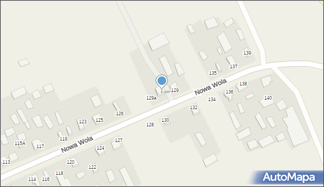 Nowa Wola, Nowa Wola, 131, mapa Nowa Wola