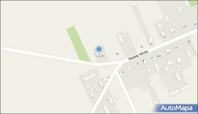 Nowa Wola, Nowa Wola, 5, mapa Nowa Wola