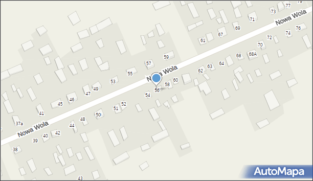 Nowa Wola, Nowa Wola, 56, mapa Nowa Wola