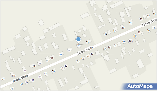 Nowa Wola, Nowa Wola, 57, mapa Nowa Wola