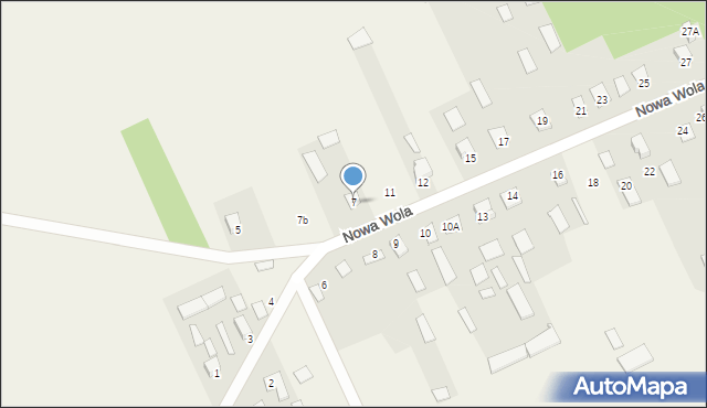 Nowa Wola, Nowa Wola, 7, mapa Nowa Wola