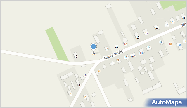 Nowa Wola, Nowa Wola, 7b, mapa Nowa Wola