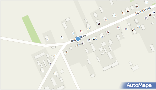Nowa Wola, Nowa Wola, 8, mapa Nowa Wola