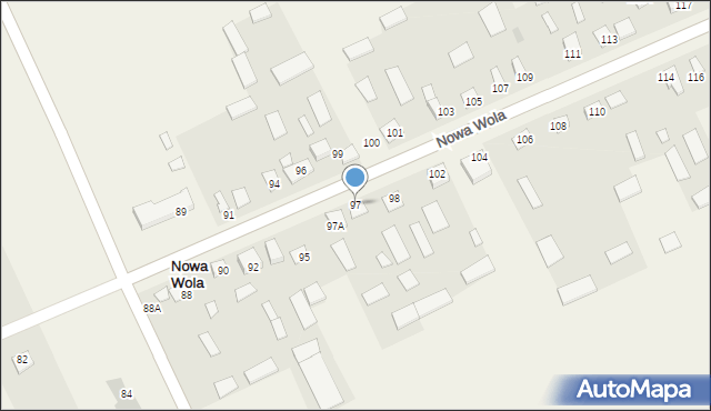 Nowa Wola, Nowa Wola, 97, mapa Nowa Wola