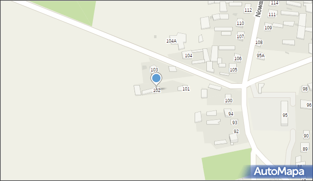 Nowa Wola, Nowa Wola, 102, mapa Nowa Wola