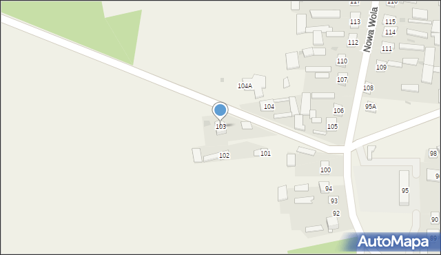 Nowa Wola, Nowa Wola, 103, mapa Nowa Wola