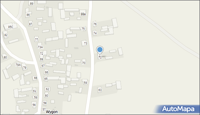 Nowa Wola, Nowa Wola, 71, mapa Nowa Wola