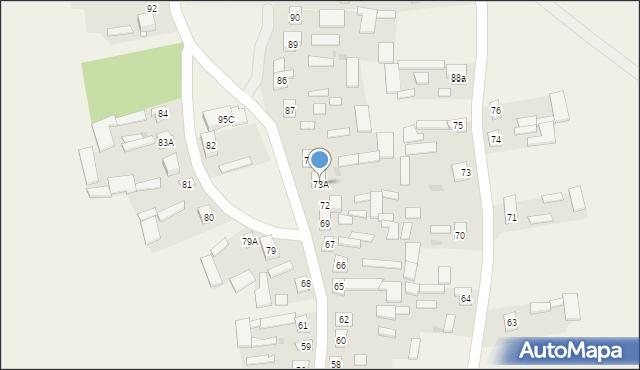 Nowa Wola, Nowa Wola, 73A, mapa Nowa Wola