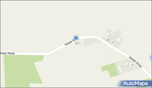 Nowa Wola, Nowa Wola, 13, mapa Nowa Wola