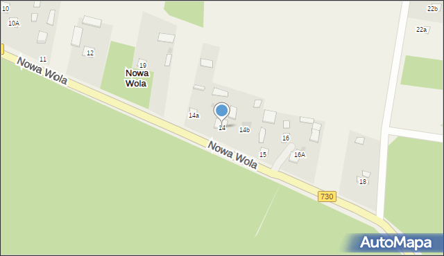 Nowa Wola, Nowa Wola, 14, mapa Nowa Wola