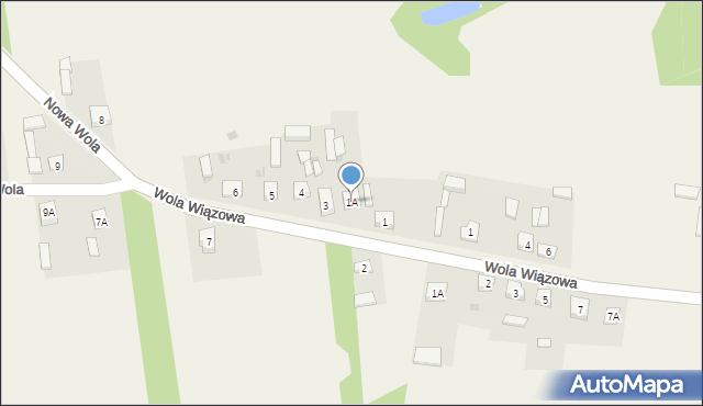Nowa Wola, Nowa Wola, 1A, mapa Nowa Wola