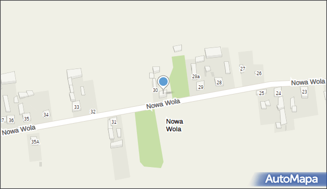 Nowa Wola, Nowa Wola, 30A, mapa Nowa Wola
