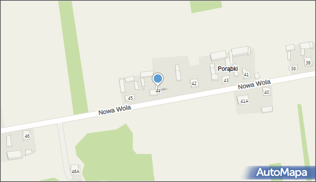 Nowa Wola, Nowa Wola, 44, mapa Nowa Wola