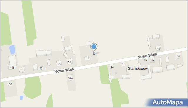 Nowa Wola, Nowa Wola, 53, mapa Nowa Wola