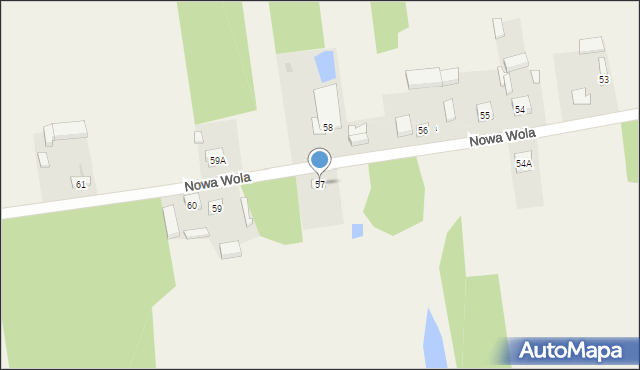 Nowa Wola, Nowa Wola, 57, mapa Nowa Wola