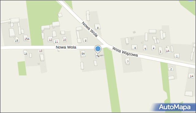 Nowa Wola, Nowa Wola, 7A, mapa Nowa Wola