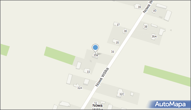 Nowa Wólka, Nowa Wólka, 33a, mapa Nowa Wólka