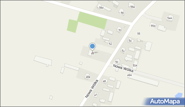 Nowa Wólka, Nowa Wólka, 49, mapa Nowa Wólka