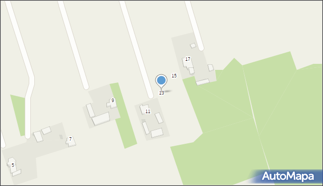 Nowa Wrona, Nowa Wrona, 13, mapa Nowa Wrona