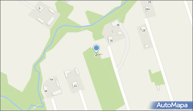 Nowa Wrona, Nowa Wrona, 40, mapa Nowa Wrona