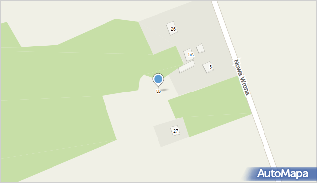Nowa Wrona, Nowa Wrona, 5b, mapa Nowa Wrona