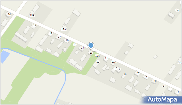 Nowa Zagość, Nowa Zagość, 13, mapa Nowa Zagość