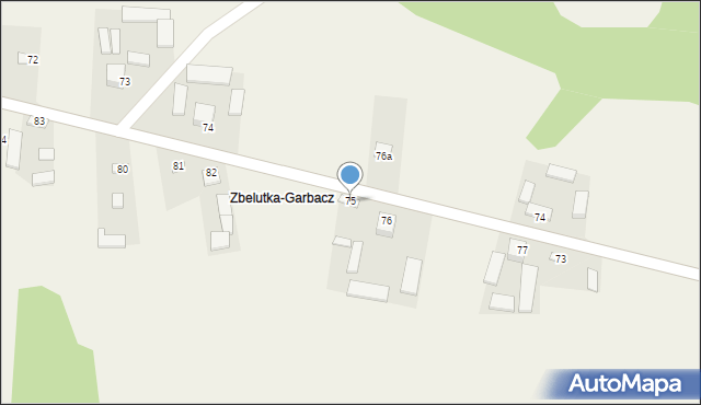 Nowa Zbelutka, Nowa Zbelutka, 75, mapa Nowa Zbelutka