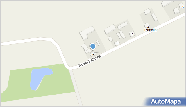 Nowa Żelazna, Nowa Żelazna, 1, mapa Nowa Żelazna