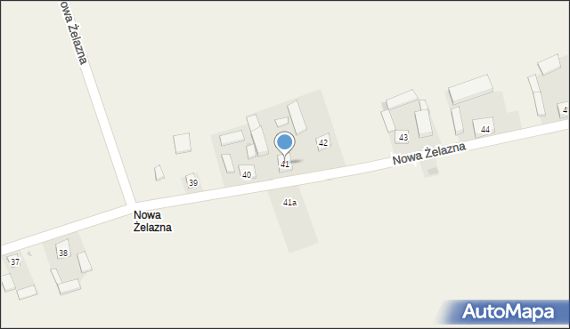 Nowa Żelazna, Nowa Żelazna, 41, mapa Nowa Żelazna