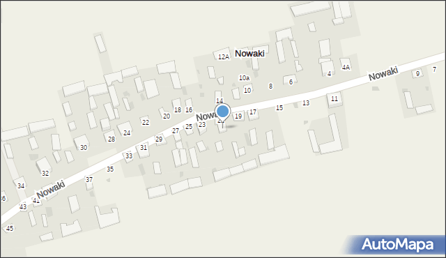 Nowaki, Nowaki, 21a, mapa Nowaki