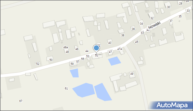 Nowaki, Nowaki, 51, mapa Nowaki