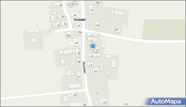 Nowaki, Nowaki, 13a, mapa Nowaki