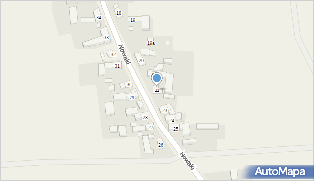 Nowaki, Nowaki, 22, mapa Nowaki