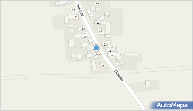 Nowaki, Nowaki, 27, mapa Nowaki