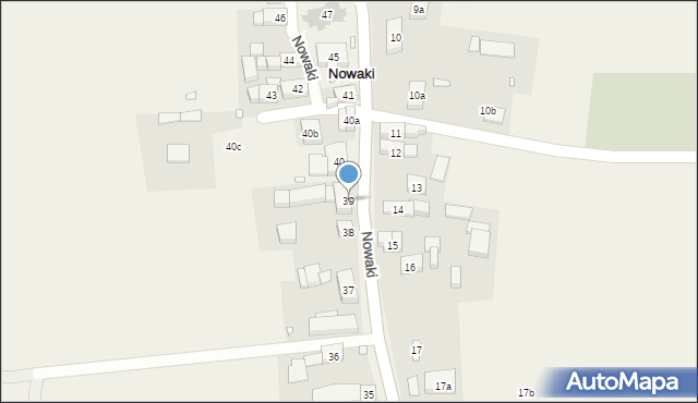 Nowaki, Nowaki, 39, mapa Nowaki