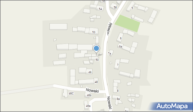 Nowaki, Nowaki, 51, mapa Nowaki