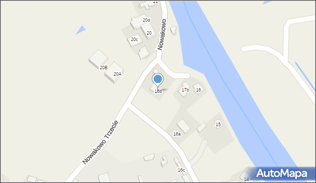 Nowakowo, Nowakowo, 16b, mapa Nowakowo