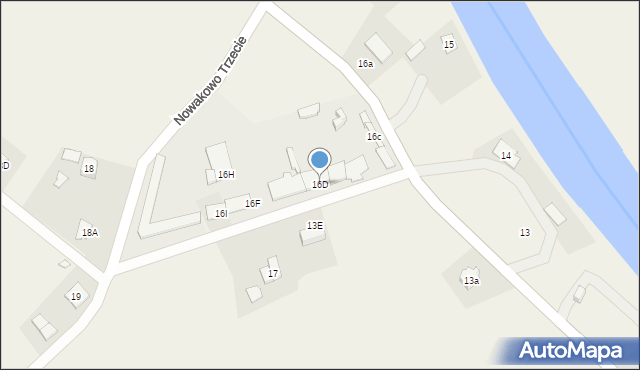 Nowakowo, Nowakowo, 16D, mapa Nowakowo