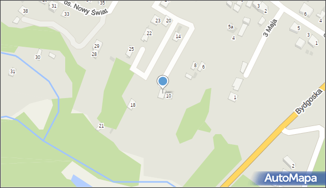 Nowe, Nowy Świat, 11a, mapa Nowe