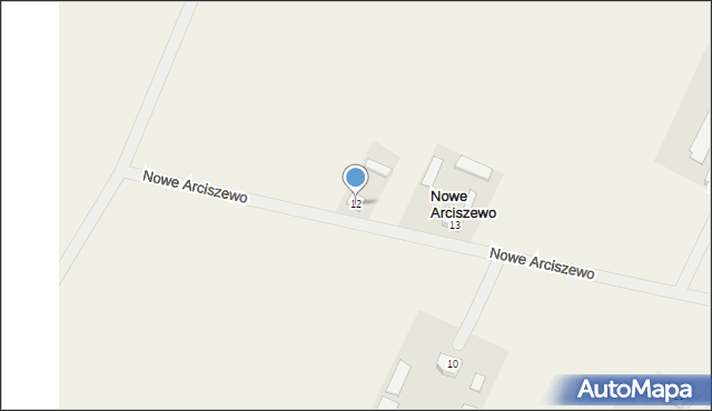 Nowe Arciszewo, Nowe Arciszewo, 12, mapa Nowe Arciszewo
