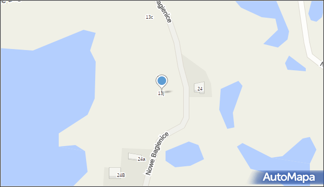 Nowe Bagienice, Nowe Bagienice, 13j, mapa Nowe Bagienice