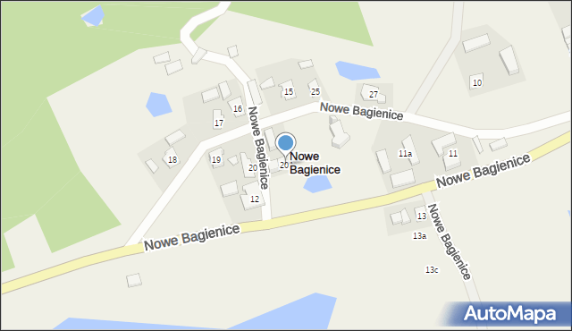 Nowe Bagienice, Nowe Bagienice, 20A, mapa Nowe Bagienice