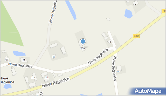 Nowe Bagienice, Nowe Bagienice, 25a, mapa Nowe Bagienice