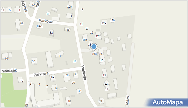 Nowe Bielice, Nowe Bielice, 16B, mapa Nowe Bielice