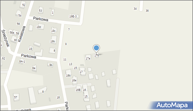 Nowe Bielice, Nowe Bielice, 17b, mapa Nowe Bielice