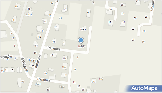 Nowe Bielice, Nowe Bielice, 19E-3, mapa Nowe Bielice