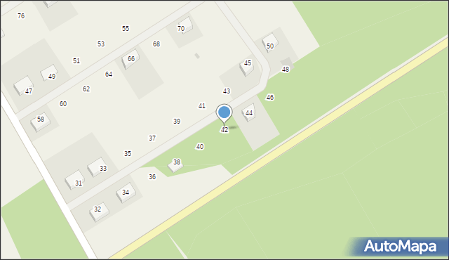 Nowe Biskupice, Nowe Biskupice, 42, mapa Nowe Biskupice