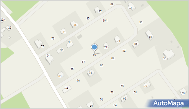 Nowe Biskupice, Nowe Biskupice, 69, mapa Nowe Biskupice